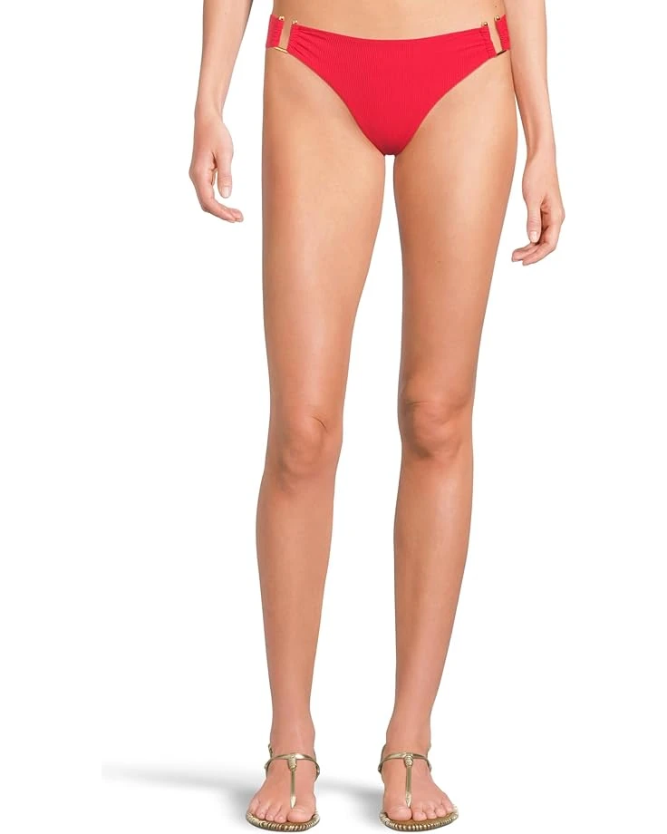 BECCA Modern Edge Rib Gracie U Buckles Side Hipster | Swimwear 3 BECCA Modern Edge Rib Gracie U Buckles Side Hipster | Swimwear