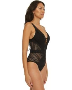 BECCA Color Play Crochet Plunge One-Piece | Swimwear -Bed Stuson Shop 613bqSNZJYL. AC SR736920
