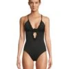 BECCA Colette Clare Crochet Flower Plunge One Piece | Swimwear -Bed Stuson Shop 61NI8q3o1KL. AC SR736920