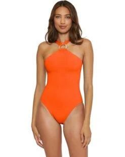 BECCA Baja Mar High Neck One Piece | Swimwear
