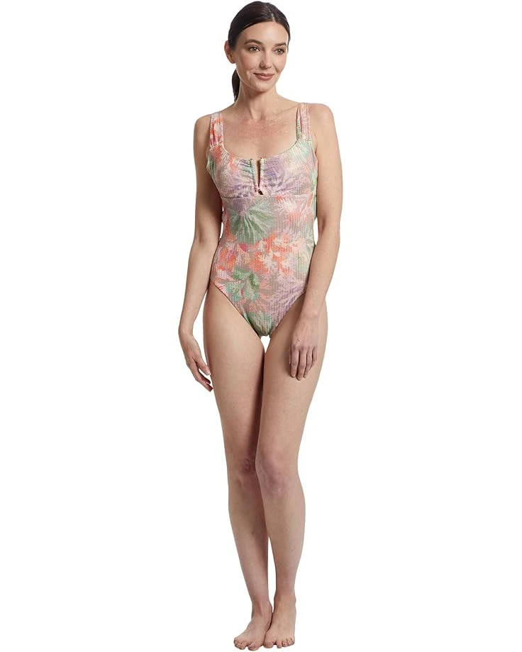 BECCA Coral Reef Viviana V Wire Plunge One Piece | Swimwear 6 BECCA Coral Reef Viviana V Wire Plunge One Piece | Swimwear - Image 4