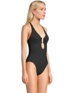 BECCA Modern Edge Rib Ariyah Buckle One Piece | Swimwear -Bed Stuson Shop 61e83K4cFNL. AC SR736920