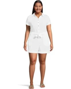 BECCA Cabana Textured Button Front Romper cover-up | Swimwear -Bed Stuson Shop 61mZoCQ31hL. AC SR736920