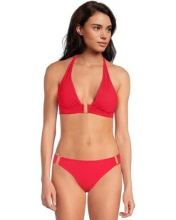BECCA Modern Edge Rib Mira Buckle Halter Top | Swimwear -Bed Stuson Shop 711fOqd5NBL. AC SR736920