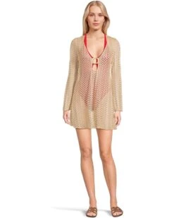 BECCA Golden Crochet Buckle Tunic Cover-Up | Swimwear -Bed Stuson Shop 71Bv0Z5vxlL. AC SR736920