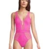 BECCA Castaway Fishnet Texture Plunge One Piece | Swimwear -Bed Stuson Shop 71IYZLEoqCL. AC SR736920