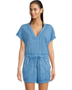 BECCA Beach Date V Neck Romper Cover-Up | Swimwear 13 BECCA Beach Date V Neck Romper Cover-Up | Swimwear -Bed Stuson Shop 71KUd3XyoGL. AC SR736920
