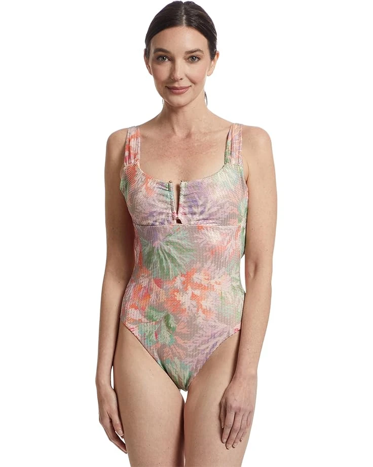 BECCA Coral Reef Viviana V Wire Plunge One Piece | Swimwear 3 BECCA Coral Reef Viviana V Wire Plunge One Piece | Swimwear