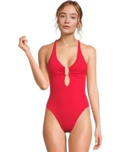 BECCA Modern Edge Rib Ariyah Buckle One Piece | Swimwear -Bed Stuson Shop 71aoahfY3EL. AC SR736920