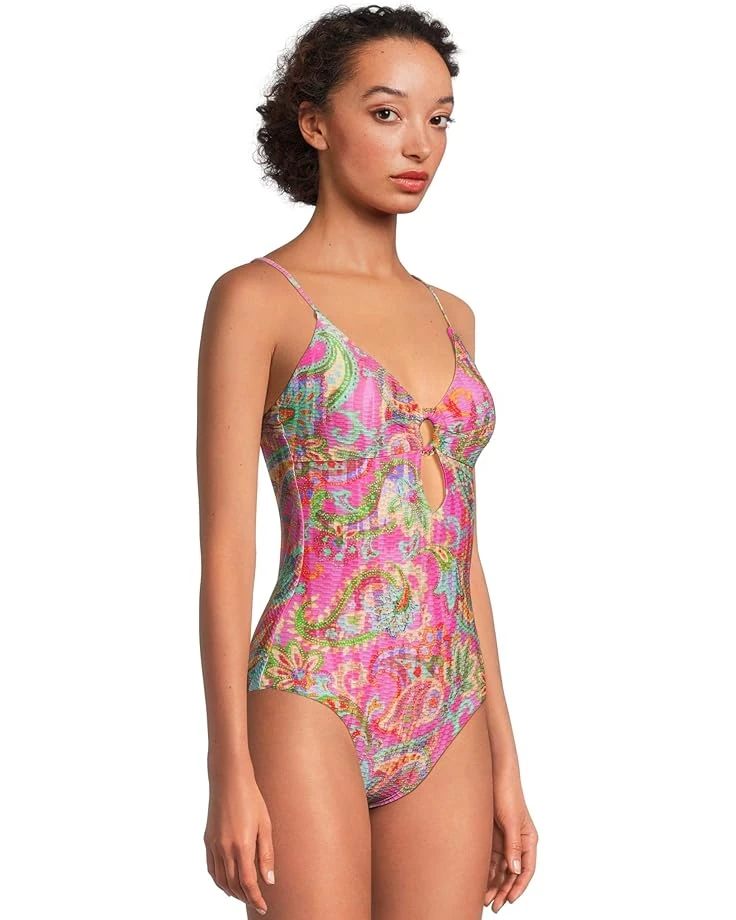 BECCA Polynesia Tatum Textured Ring Cut Out One Piece | Swimwear 4 BECCA Polynesia Tatum Textured Ring Cut Out One Piece | Swimwear - Image 2