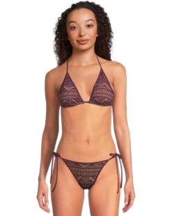 BECCA Color Play Crochet Cheryl Triangle Top | Swimwear