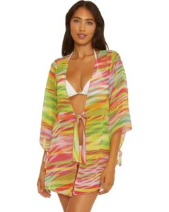 BECCA Awaken Sheer Woven Tunic Cover-Up | Swimwear