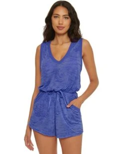 BECCA Beach Date Romper with pockets cover-up | Swimwear