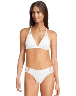 BECCA Castaway Luna Textured Halter Top | Swimwear -Bed Stuson Shop 71q2cMzapSL. AC SR736920