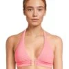 BECCA Modern Edge Rib Mira U Buckle Halter Top | Swimwear -Bed Stuson Shop 71trqYFNRL. AC SR736920